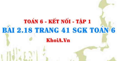 Bài 2.18 trang 41 SGK Toán 6 tập 1 Kết nối tri thức